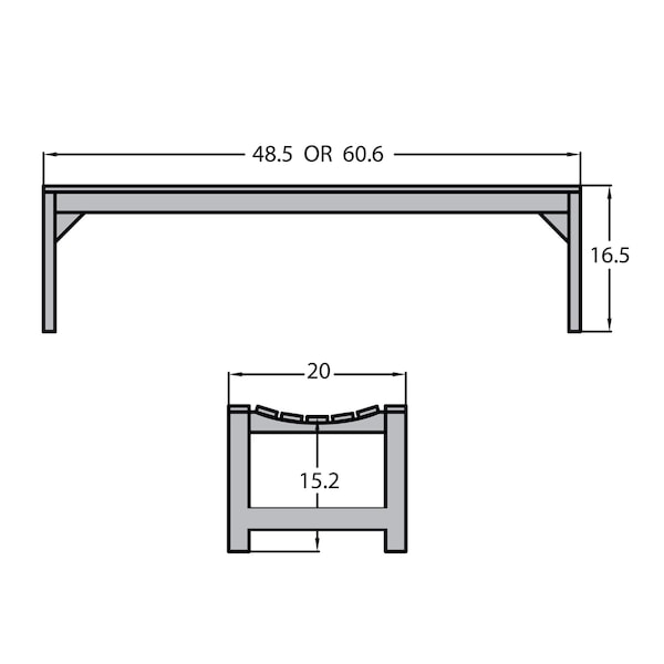 Lehigh Picnic Bench 5ft